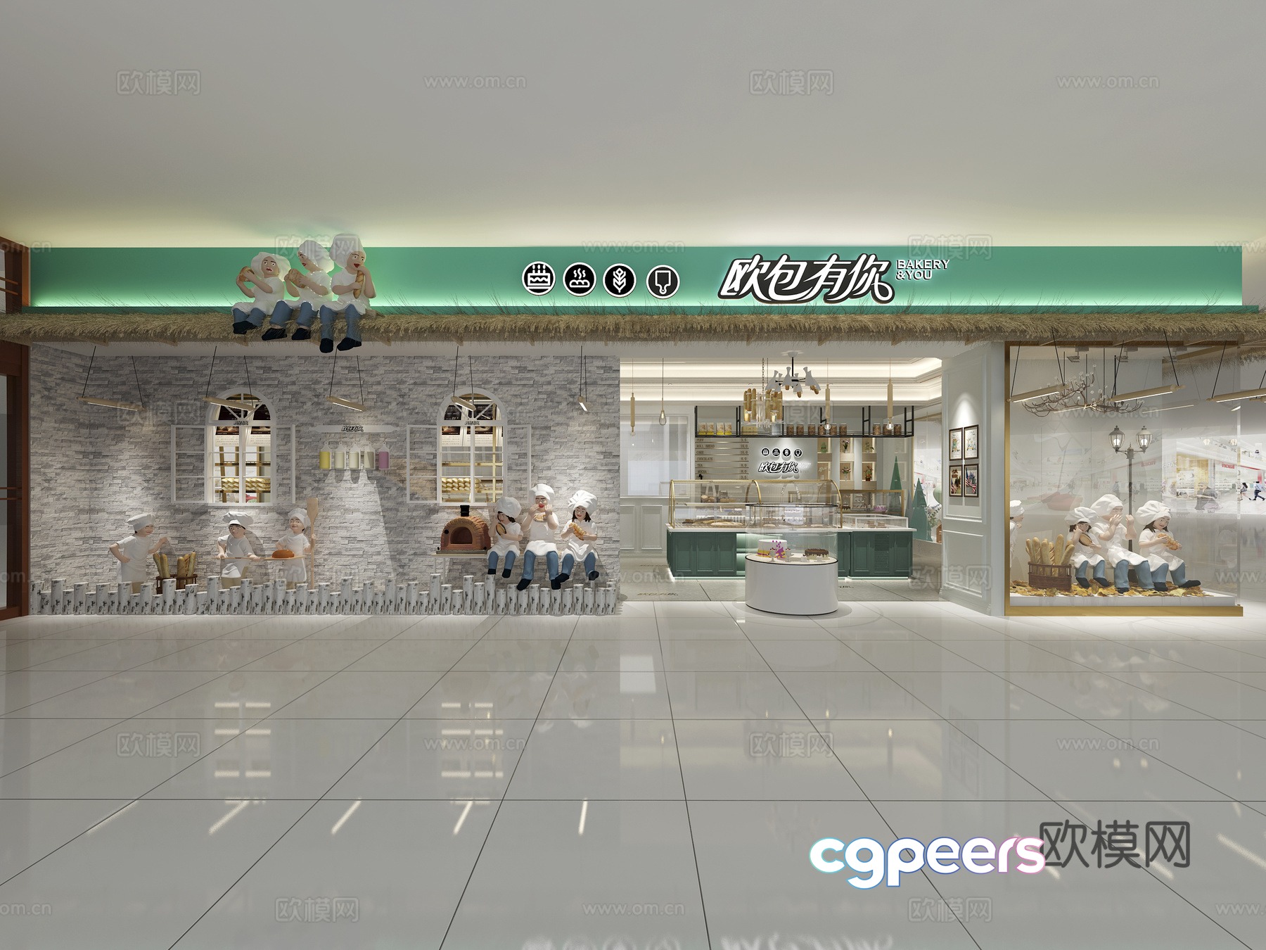 Nordic dessert bakery 3d model Nordic dessert bakery 3d model