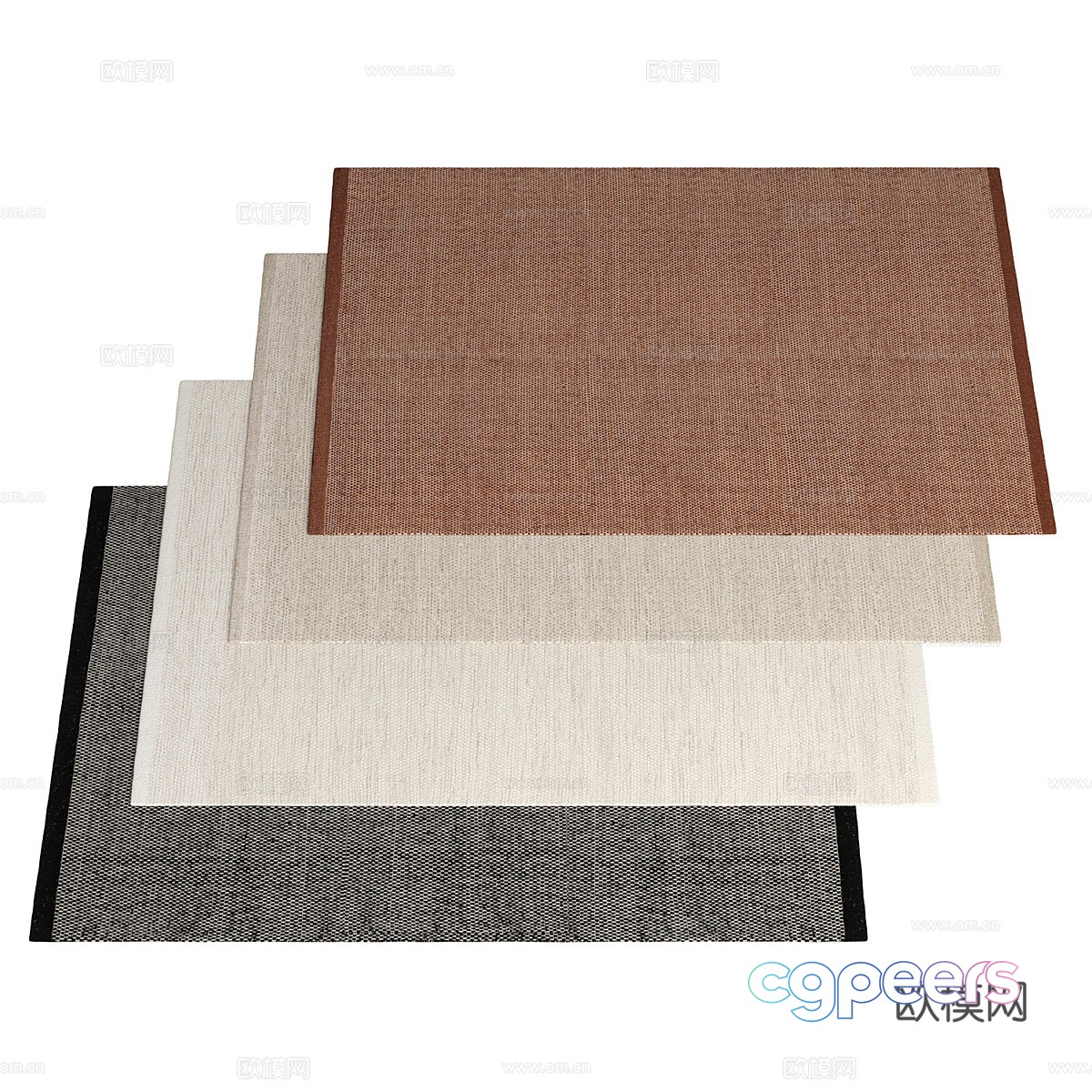 Square carpet 3d model Square carpet 3d model