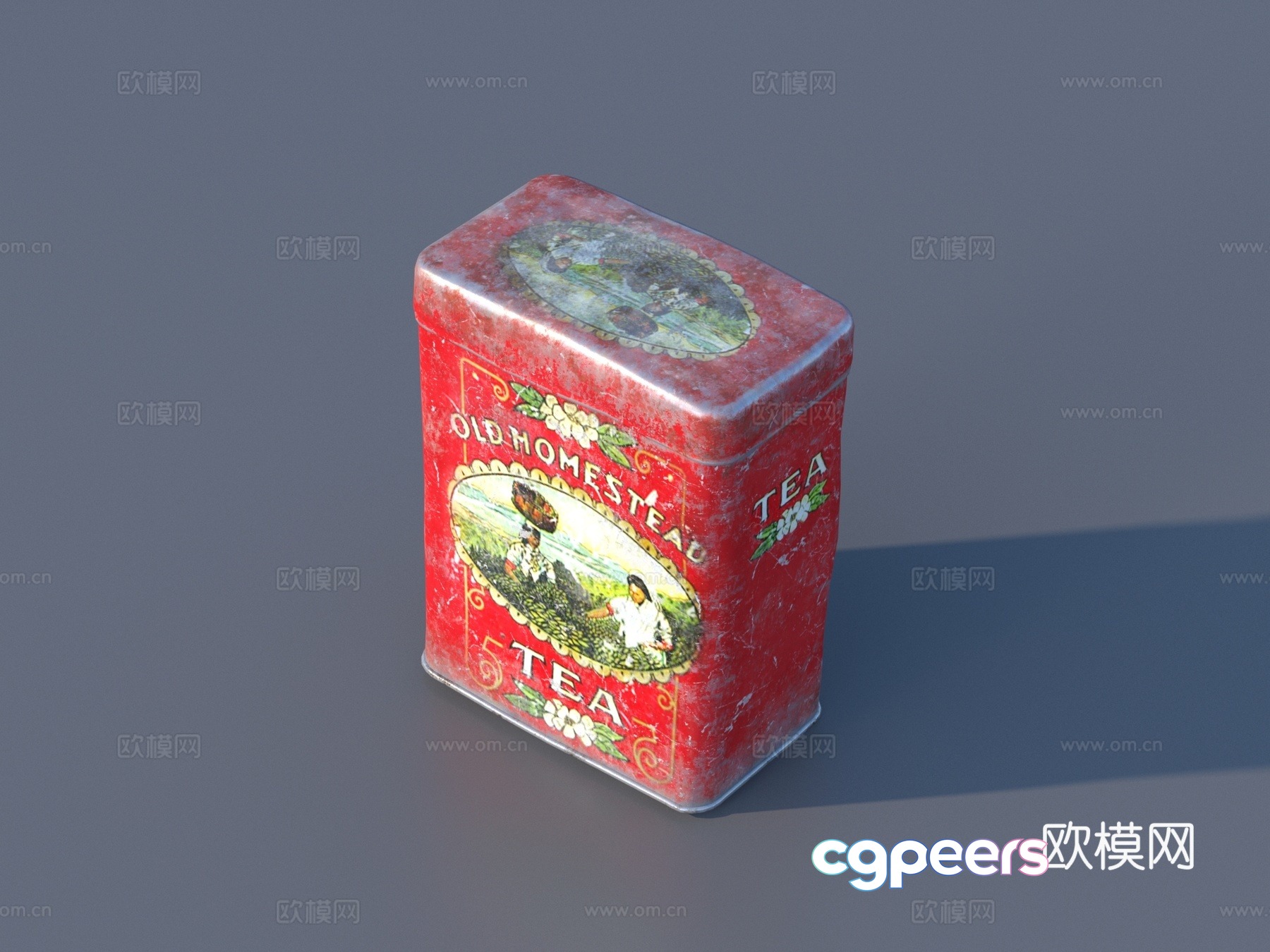 Packaging box tea box 3d model Packaging box tea box 3d model
