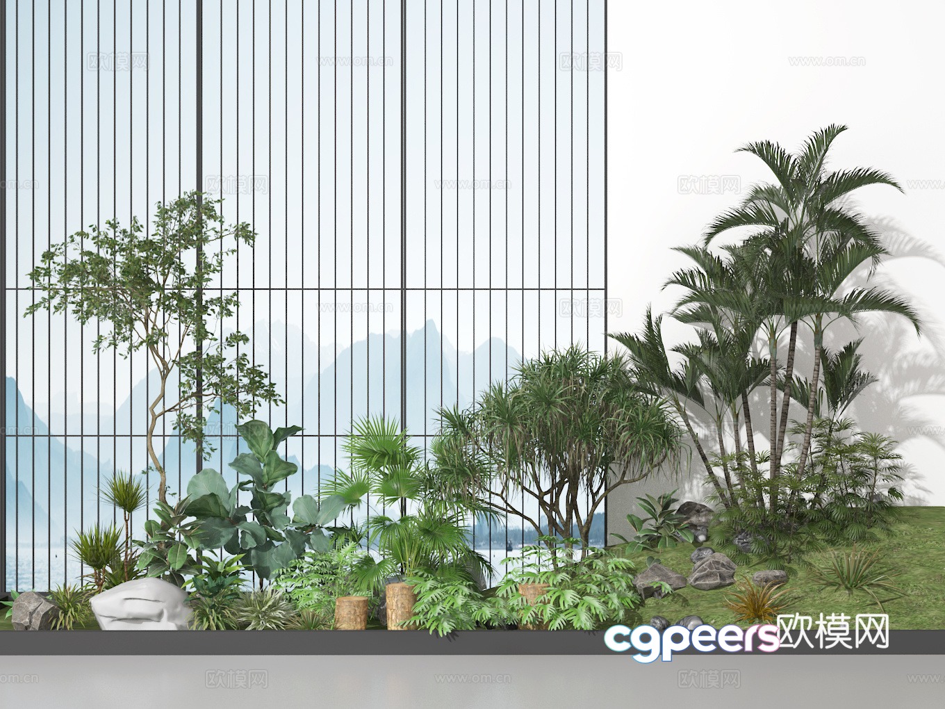 Plant heap 3d model Plant heap 3d model