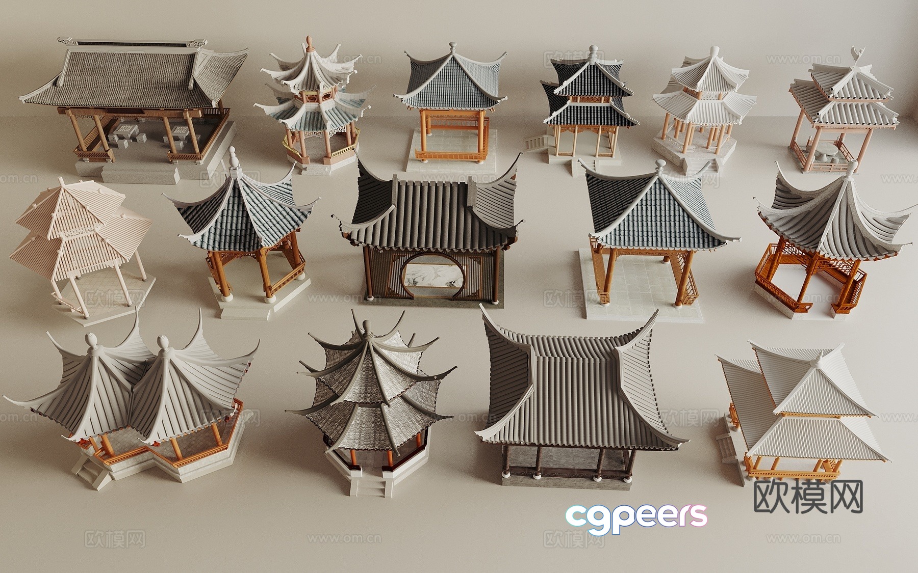 New Chinese-style landscape pavilion pavilion pavilion pavilion Chinese-style landscape pavilion ancient pavilion 3D model