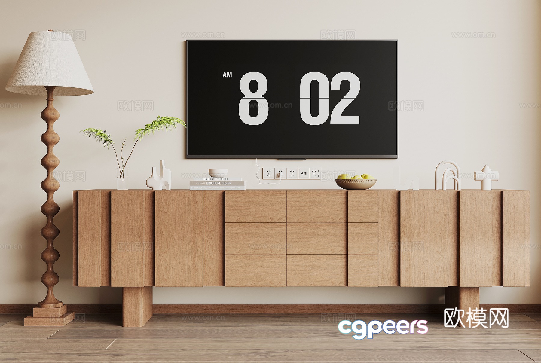 Modern TV cabinet 3d model Modern TV cabinet 3d model