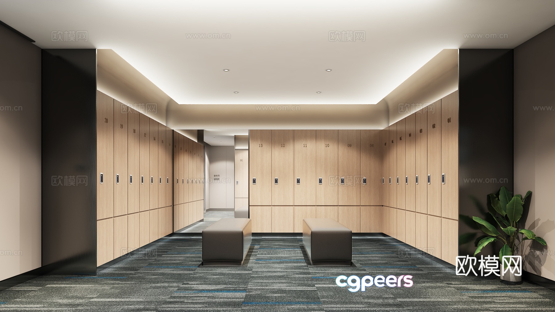 Factory dressing area 3D model Factory dressing area 3D model