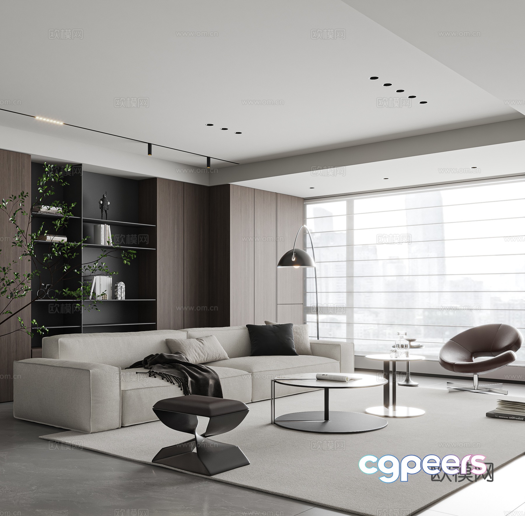 Modern living room Modern sofa combination 3d model Modern living room Modern sofa combination 3d model