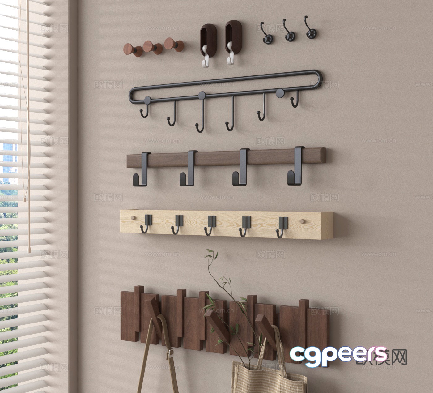 Hook Clothes hook Clothes hanging Clothes hanger 3d model Hook Clothes hook Clothes hanging Clothes hanger 3d model