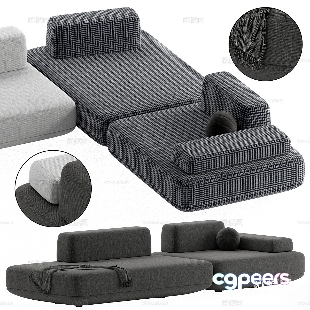 Multiplayer sofa 3d model Multiplayer sofa 3d model