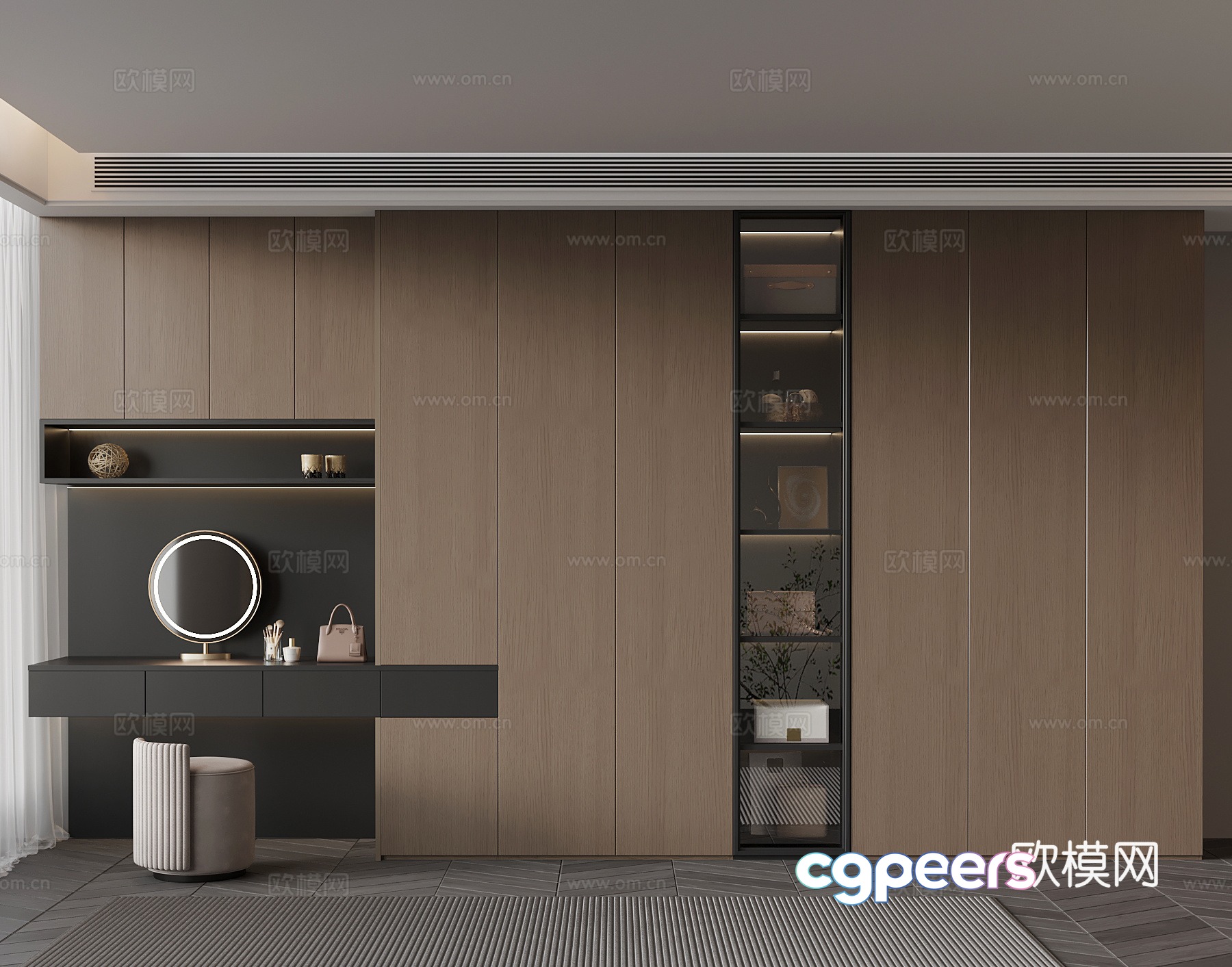 Italian wardrobe 3d model Italian wardrobe 3d model