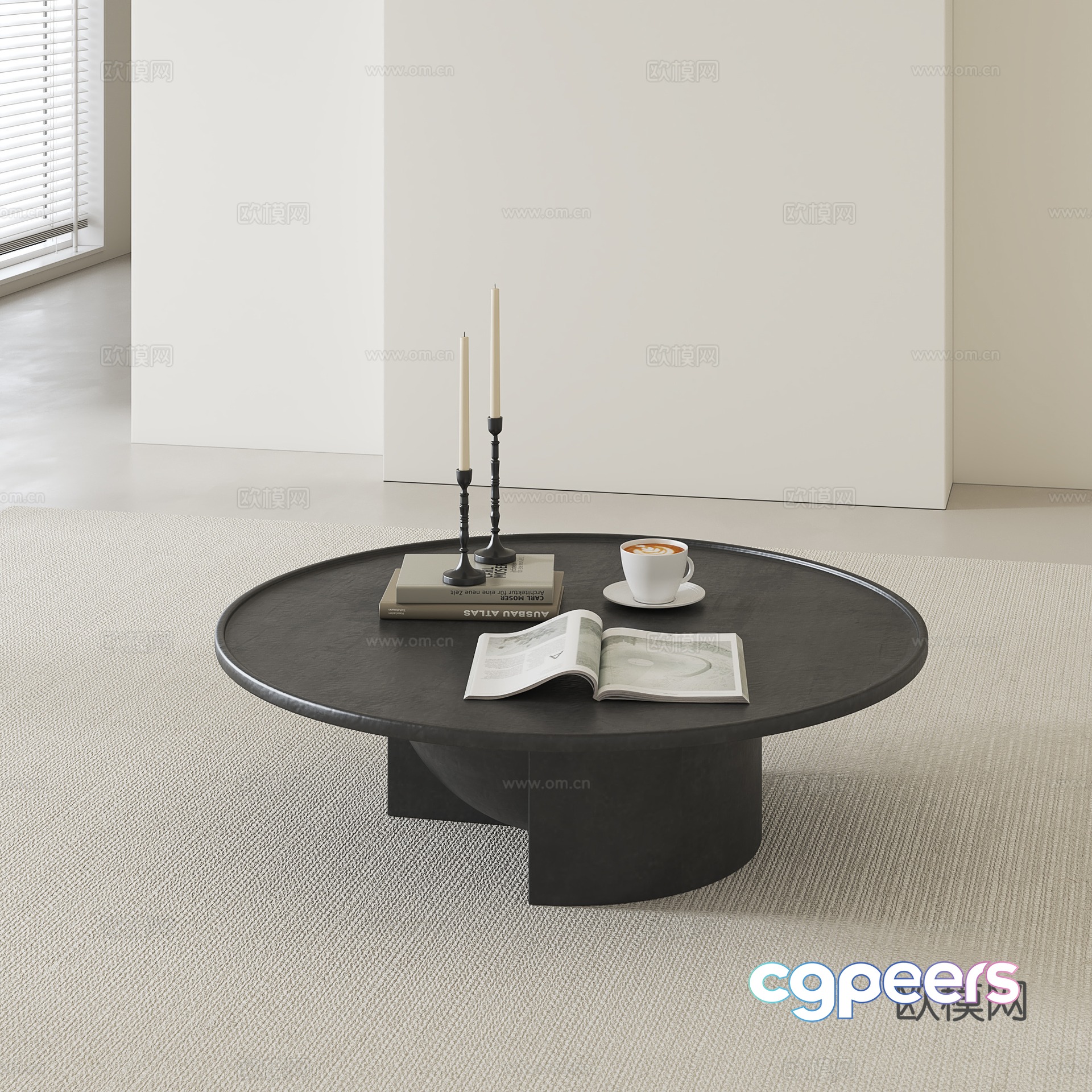 Modern simple coffee table 3D model Modern simple coffee table 3D model
