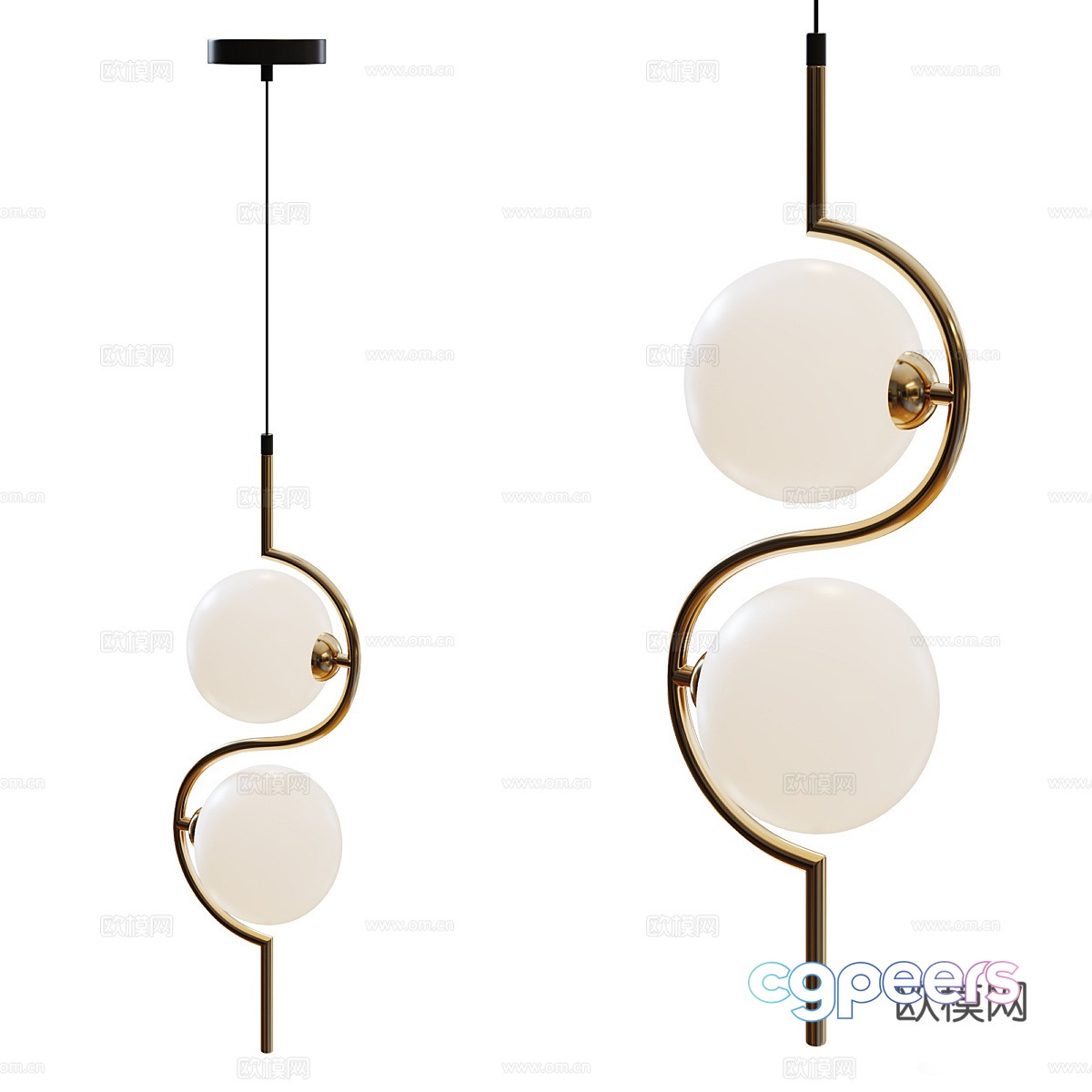 Modern Italian light luxury decorative chandelier 3d model Modern Italian light luxury decorative chandelier 3d model