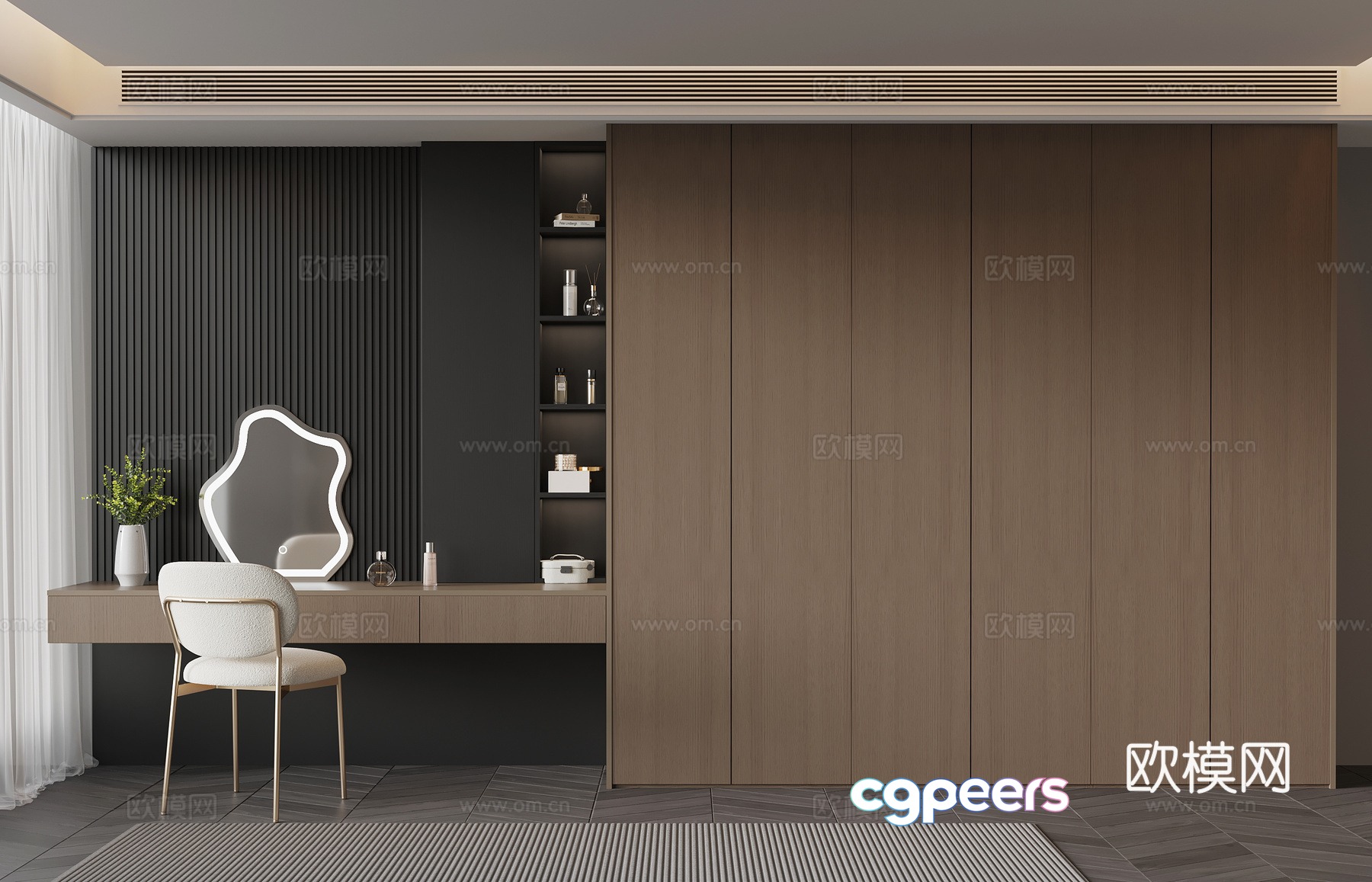 Italian wardrobe 3d model Italian wardrobe 3d model