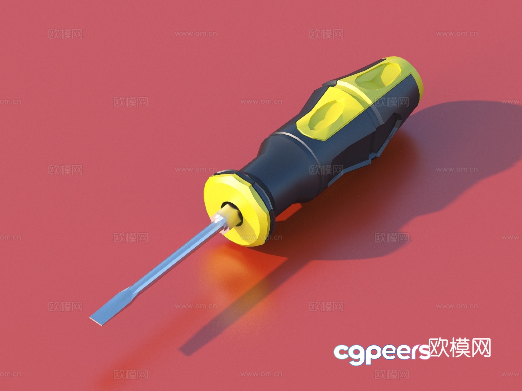 Screwdriver Hardware Tools 3D Model Screwdriver Hardware Tools 3D Model