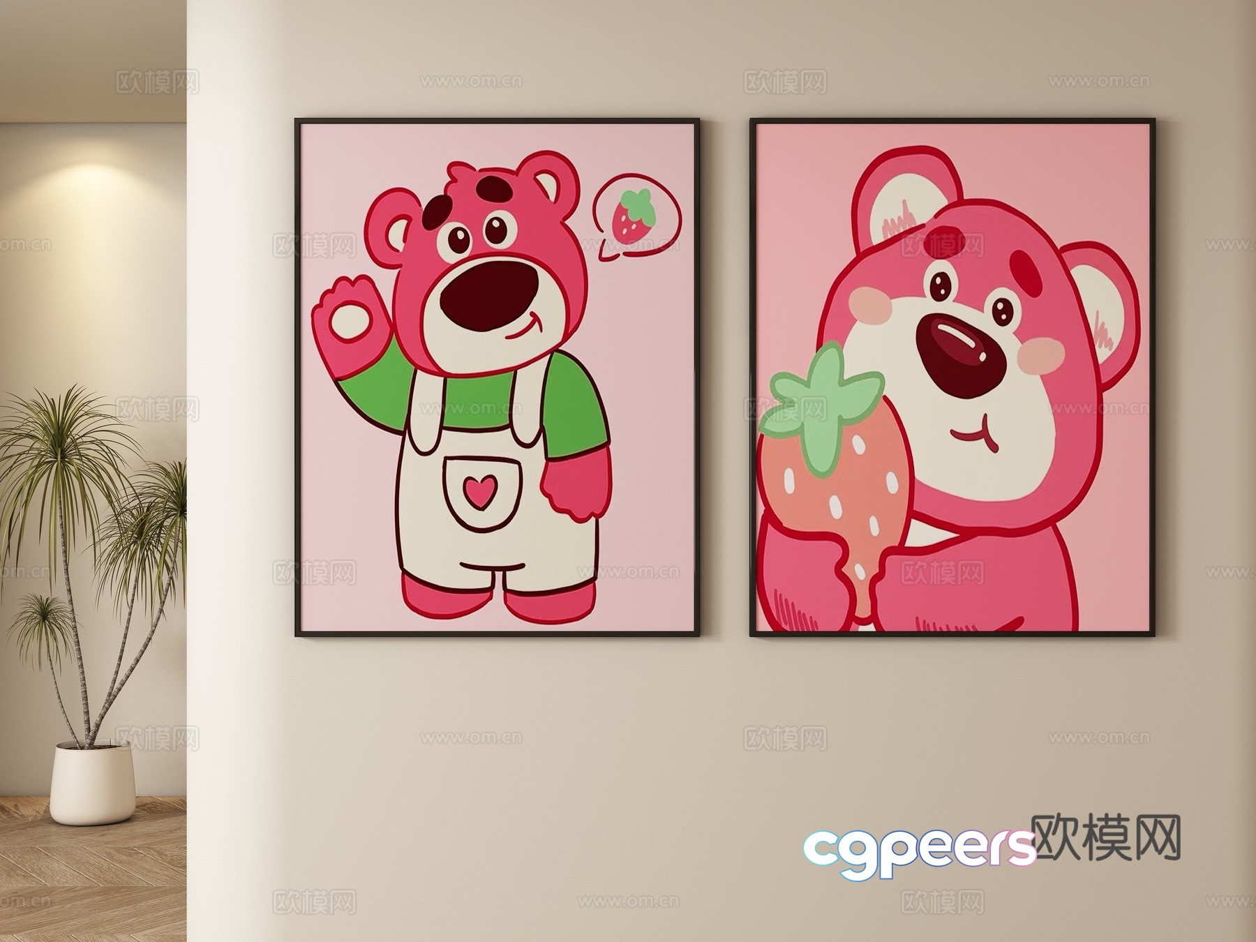 Children’s decorative painting hanging painting 3d model Children’s decorative painting hanging painting 3d model