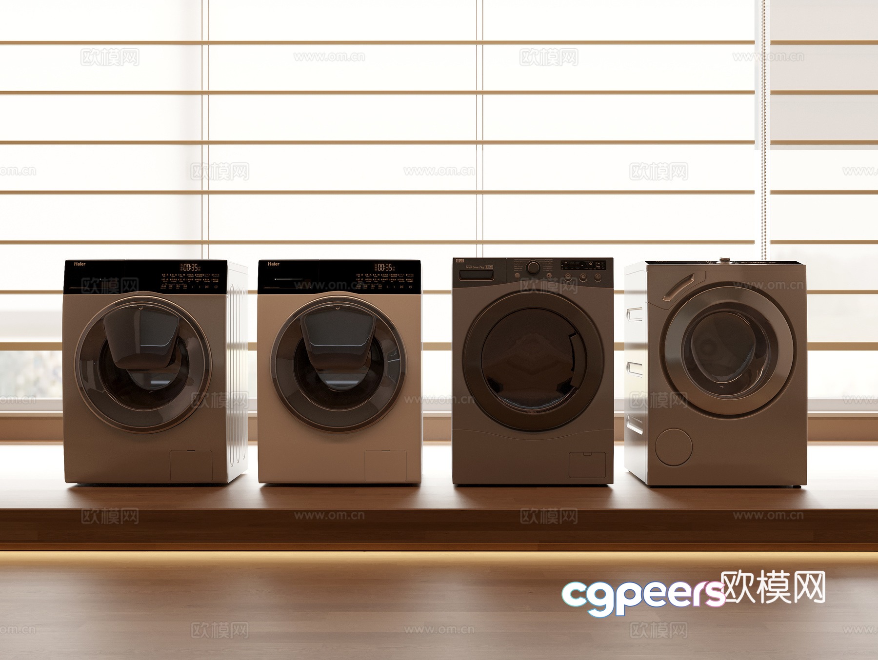Drum washing machine washing and drying machine 3d model Drum washing machine washing and drying machine 3d model