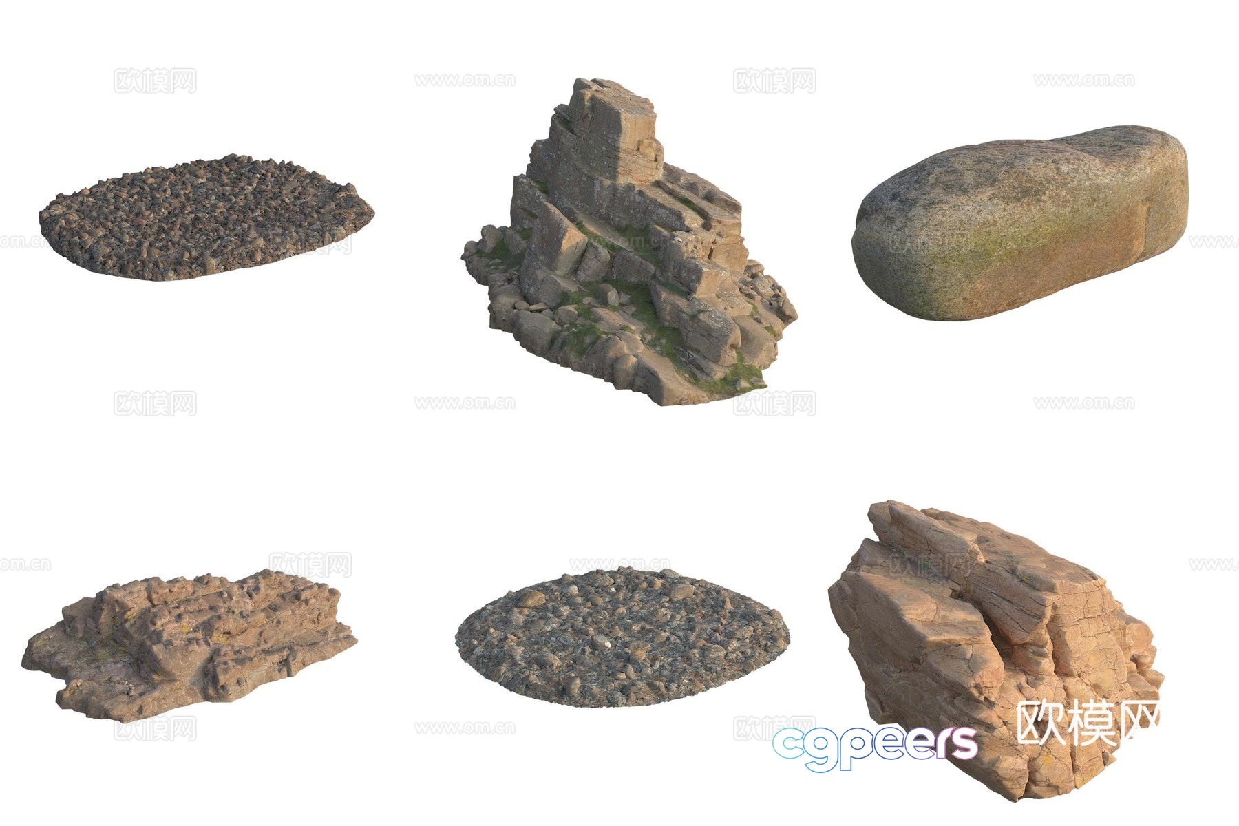 Stone Rock Pebbles 3d Model Stone Rock Pebbles 3d Model