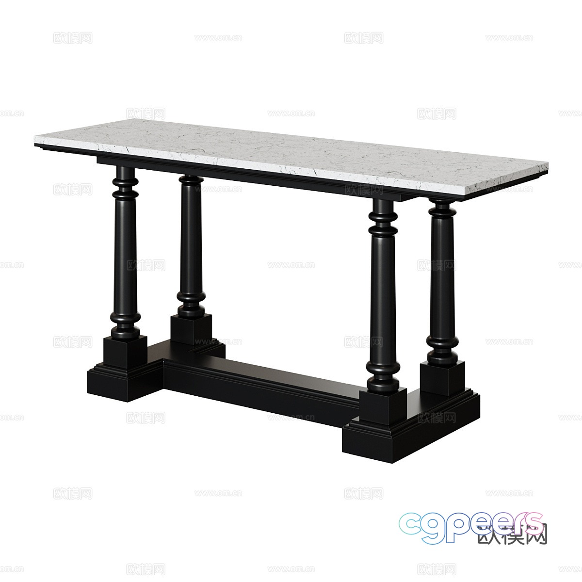 American Eichholtz marble entrance table 3D model American Eichholtz marble entrance table 3D model