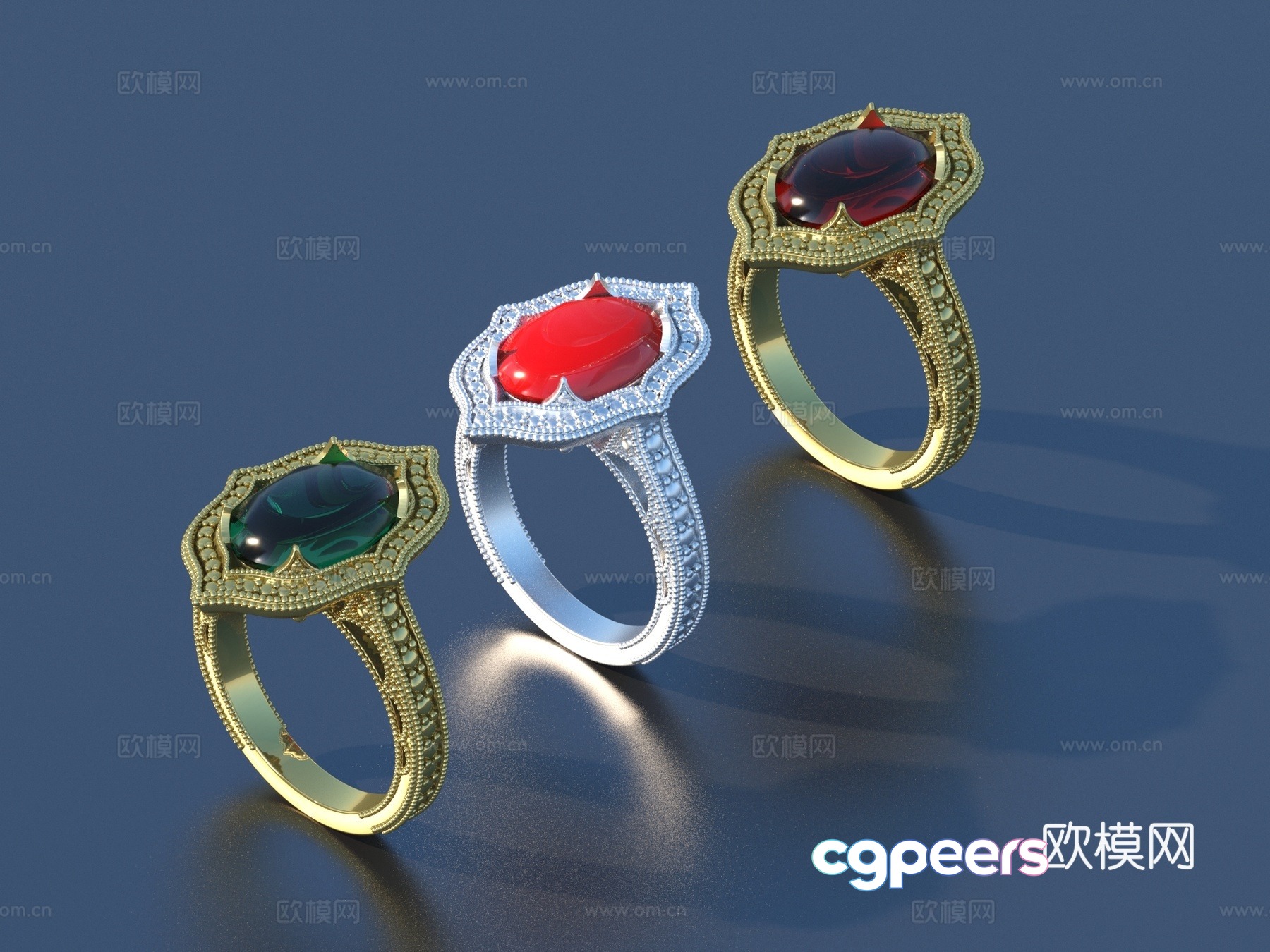 Ring Diamond Ring Gem Ring Gold Ring Silver Ring Jewelry 3D Model Ring Diamond Ring Gem Ring Gold Ring Silver Ring Jewelry 3D Model