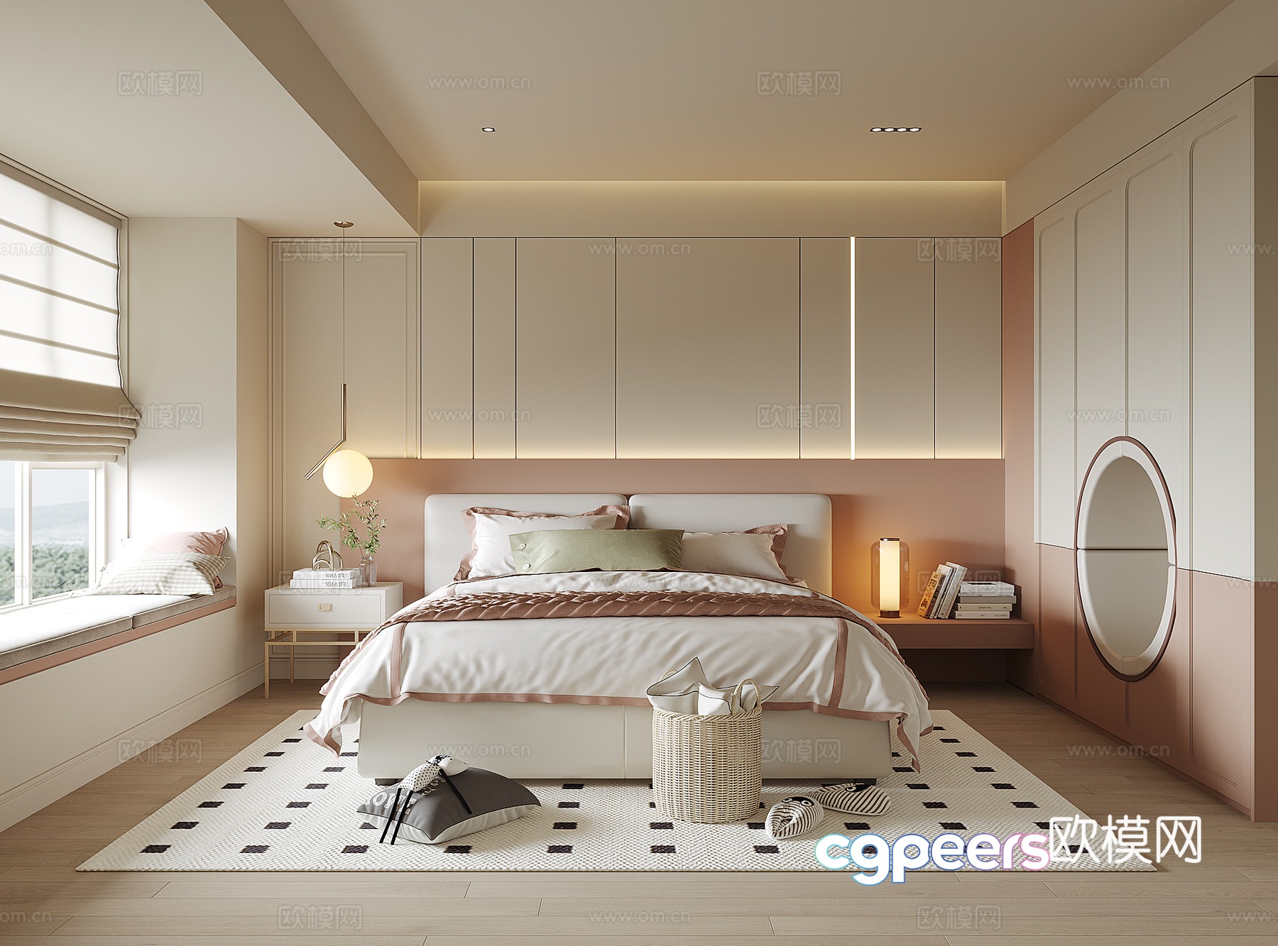 Modern girl room 3d model Modern girl room 3d model