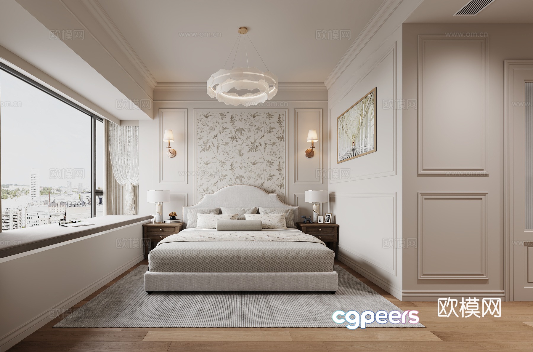French bedroom 3d model French bedroom 3d model