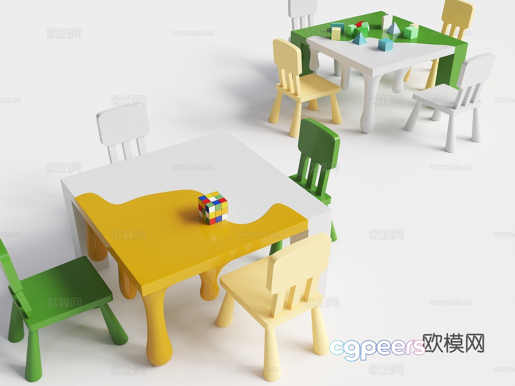 Children’s toy table kindergarten table chair cartoon table special square table water drop table liquid table 3d model Children’s toy table kindergarten table chair cartoon table special square table water drop table liquid table 3d model