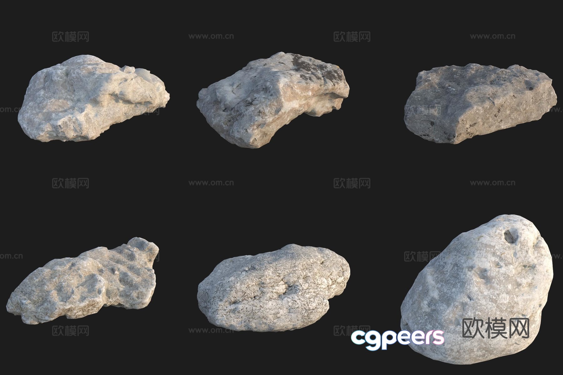Beach beach stone rock 3d model Beach beach stone rock 3d model