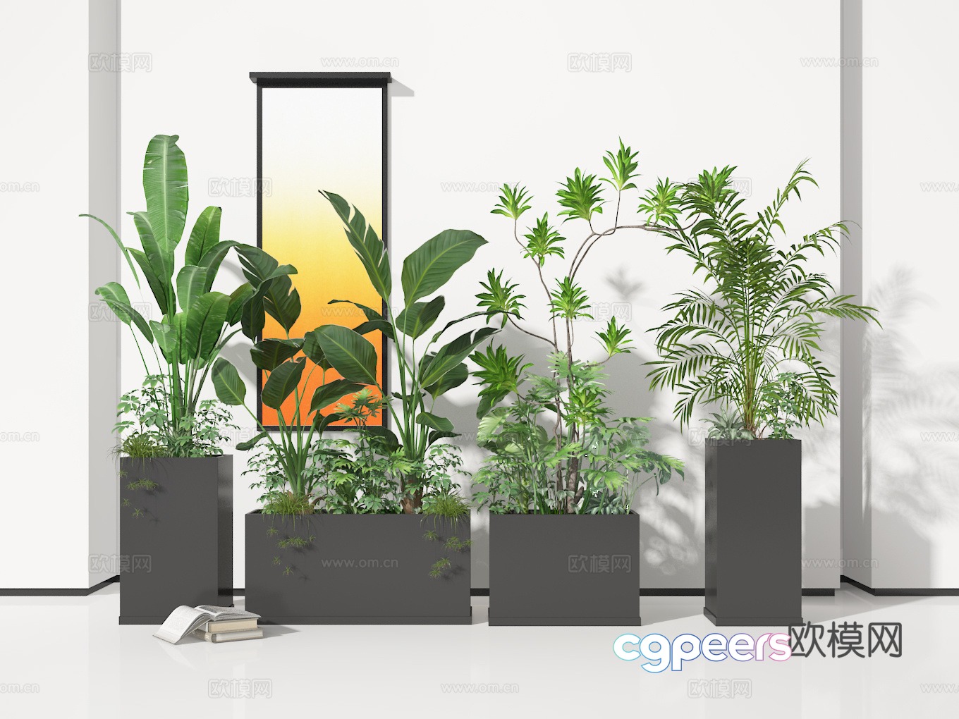 Potted 3D model Potted 3D model