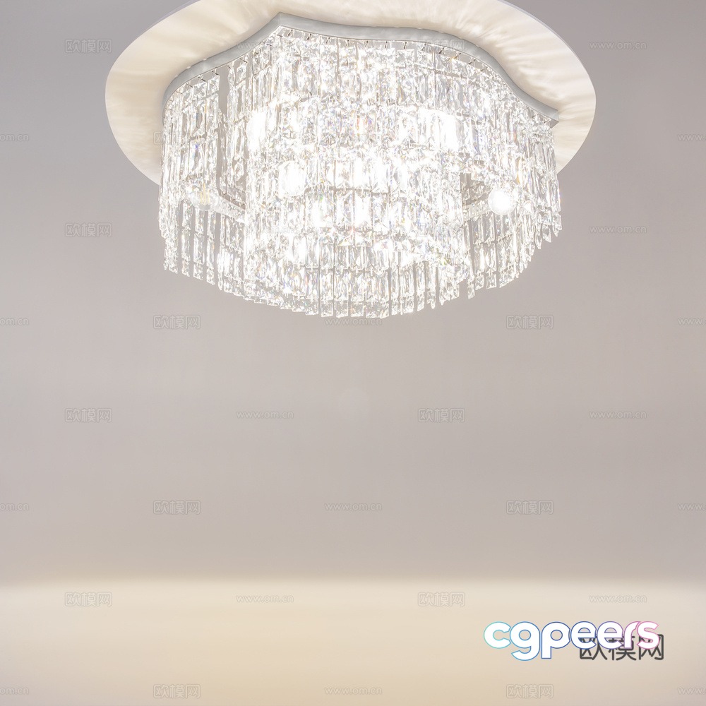 Crystal ceiling light 3d model Crystal ceiling light 3d model