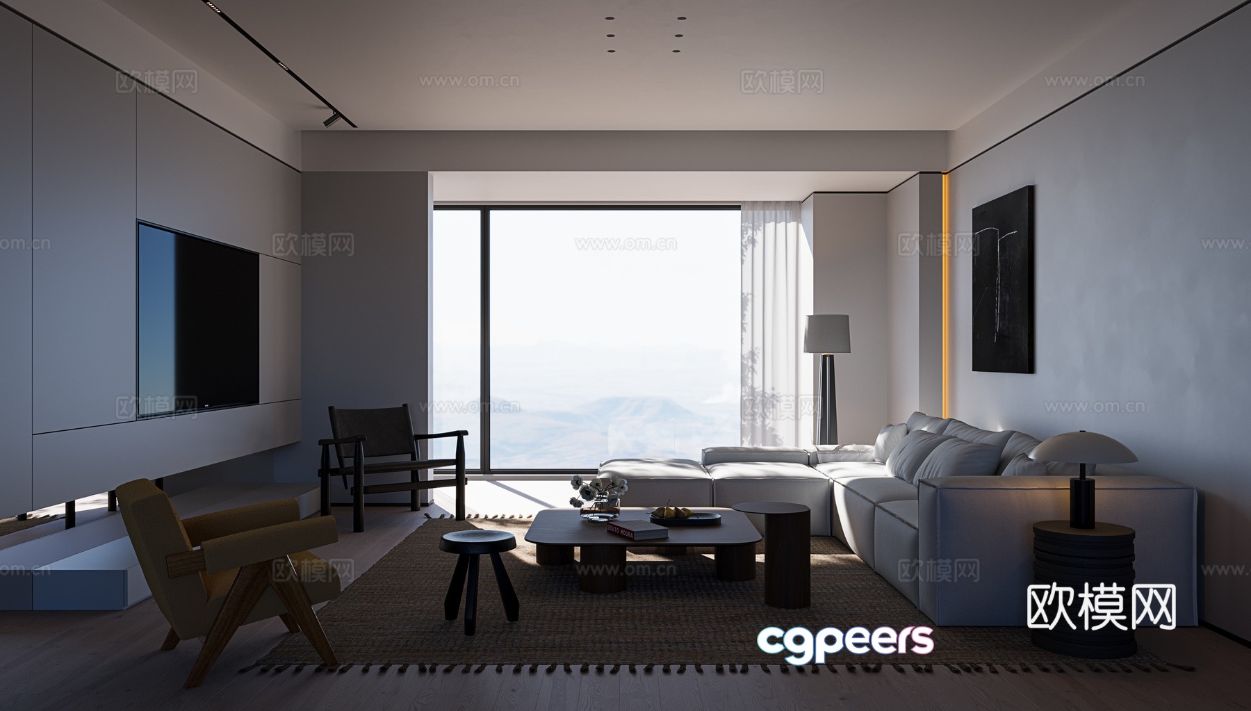 Wasabi modern living room 3d model Wasabi modern living room 3d model