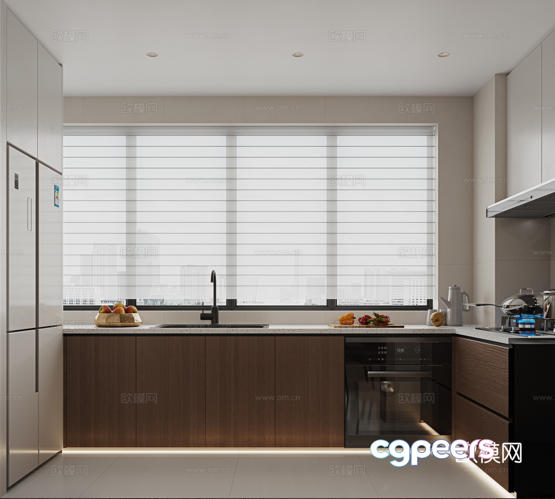 Modern kitchen 3d model Modern kitchen 3d model