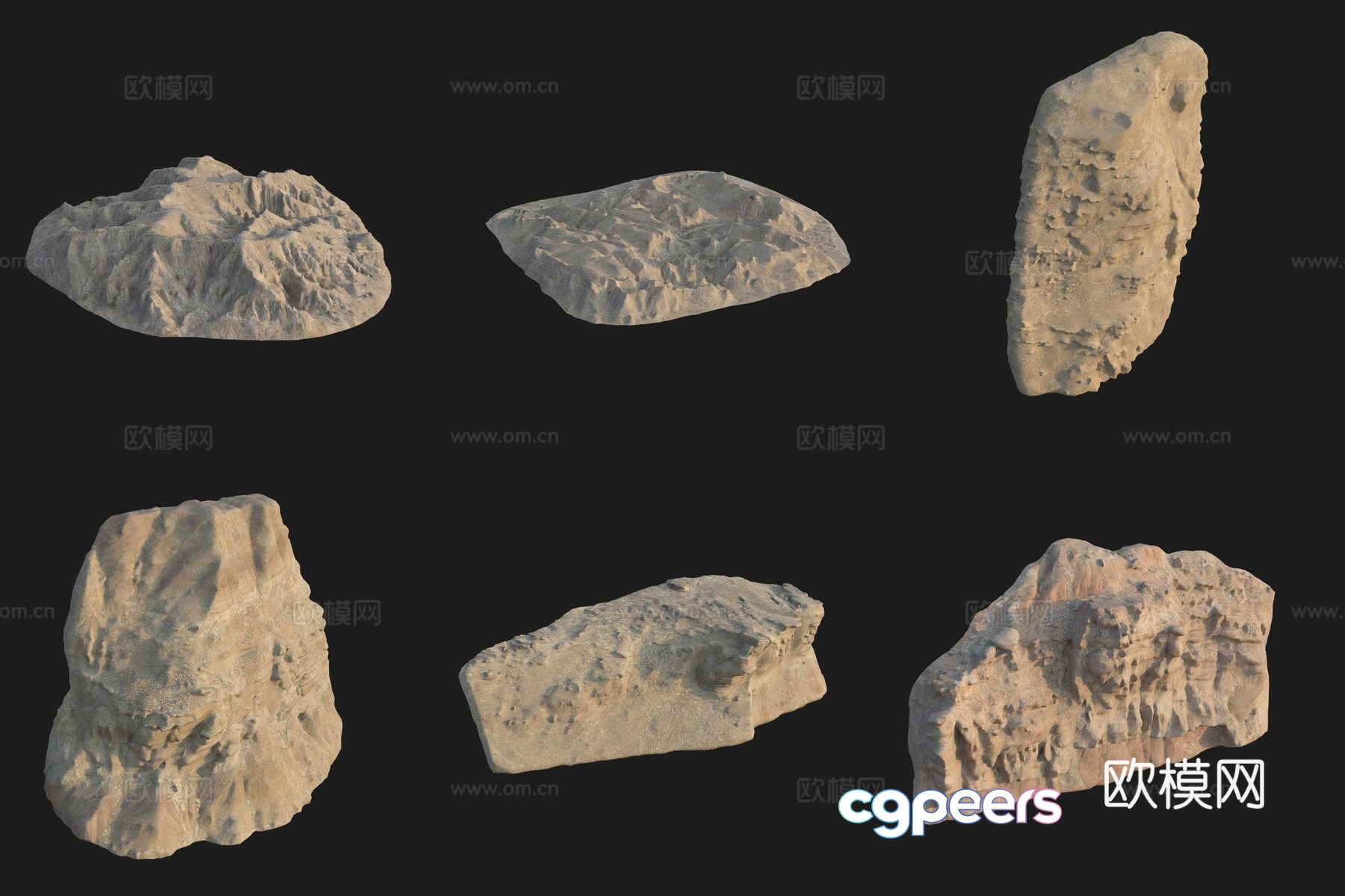 Cliff Big Stone Rock Boulder 3D Model Cliff Big Stone Rock Boulder 3D Model