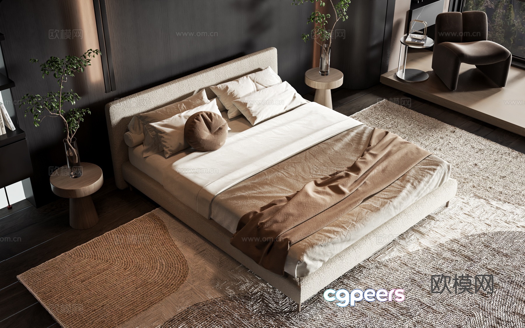 Modern style product bed 3d model Modern style product bed 3d model