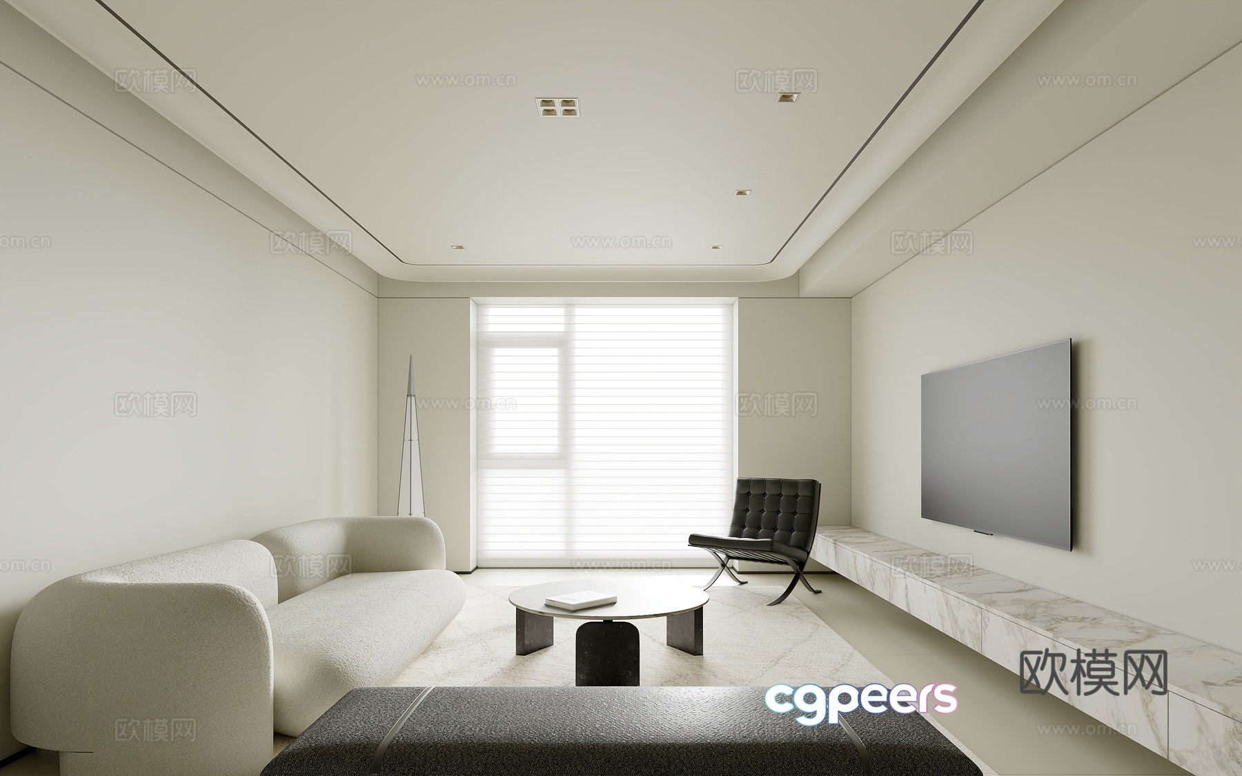 Modern minimalist living room floor lamp vertical hall ownerless lamp island spotlight 3D model Modern minimalist living room floor lamp vertical hall ownerless lamp island spotlight 3D model