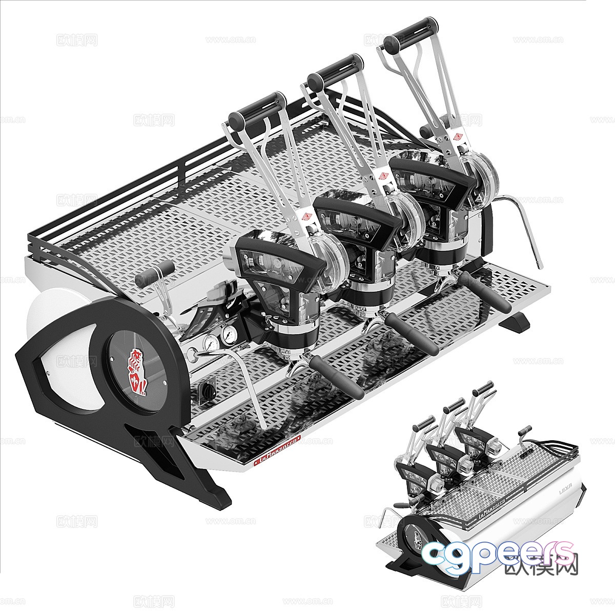 Modern Marzocco LEVA coffee maker 3d model Modern Marzocco LEVA coffee maker 3d model