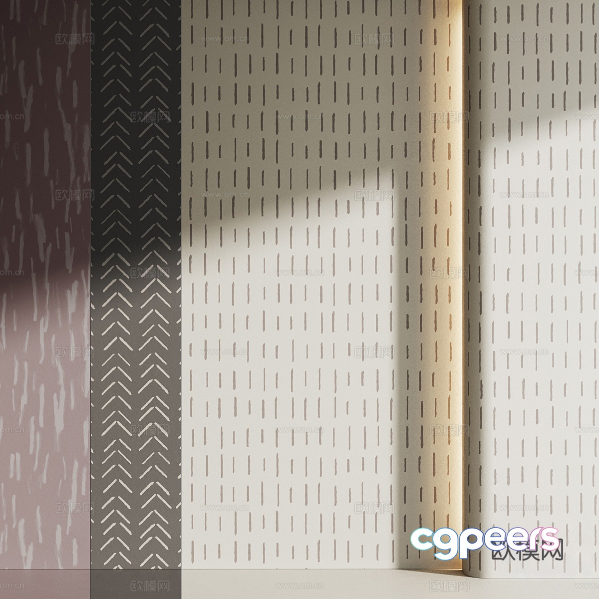 Sofa background wall 3d model Sofa background wall 3d model