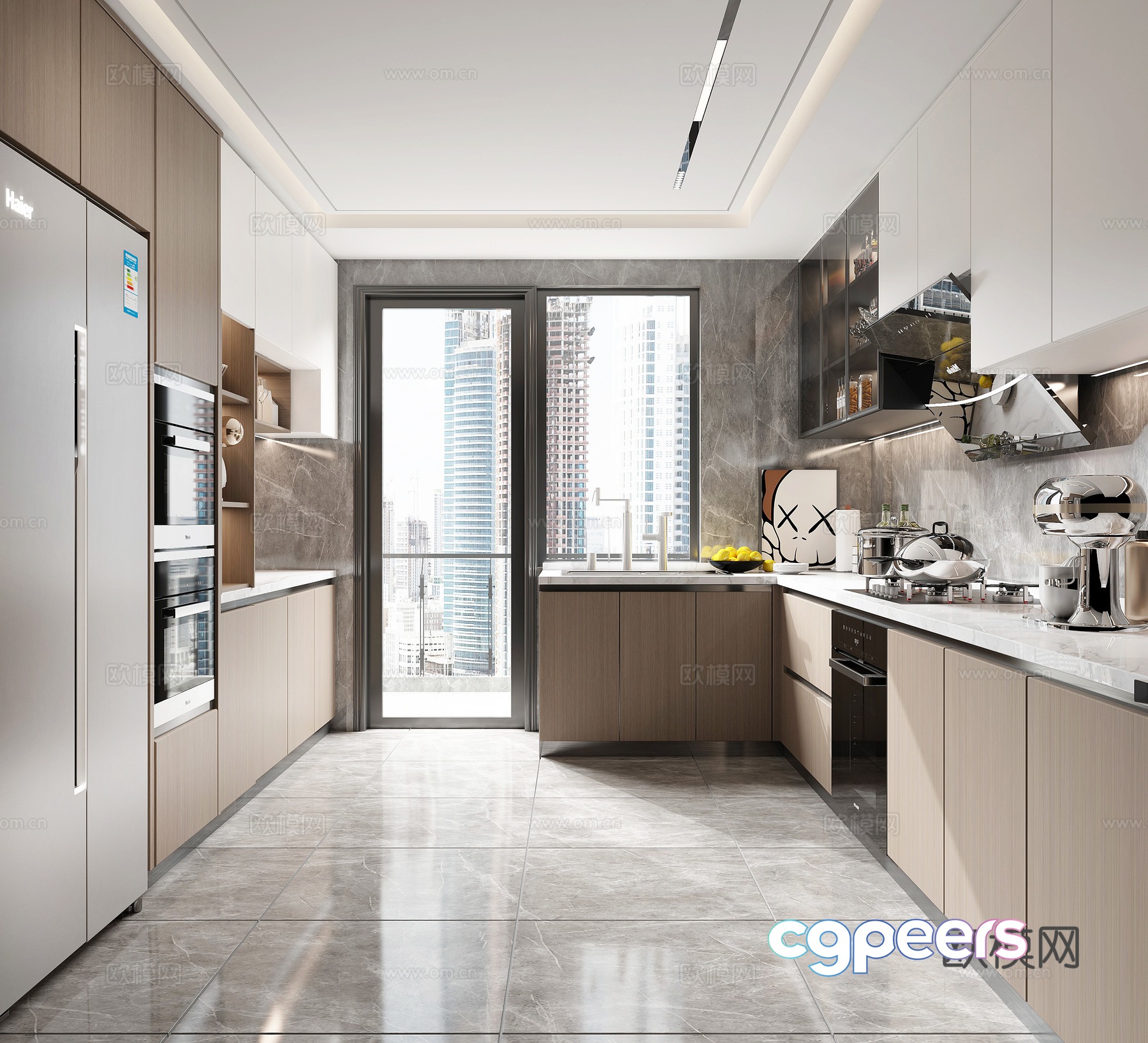 Modern kitchen 3d model Modern kitchen 3d model