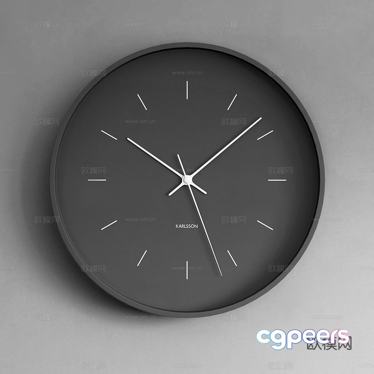 Modern clock wall clock pendant clock clock clock 3d model Modern clock wall clock pendant clock clock clock 3d model