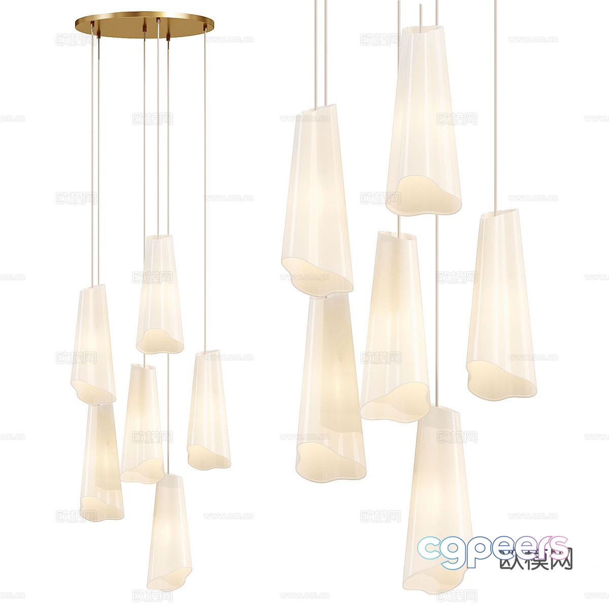 New Chinese style light luxury Sofia decorative chandelier 3d model New Chinese style light luxury Sofia decorative chandelier 3d model