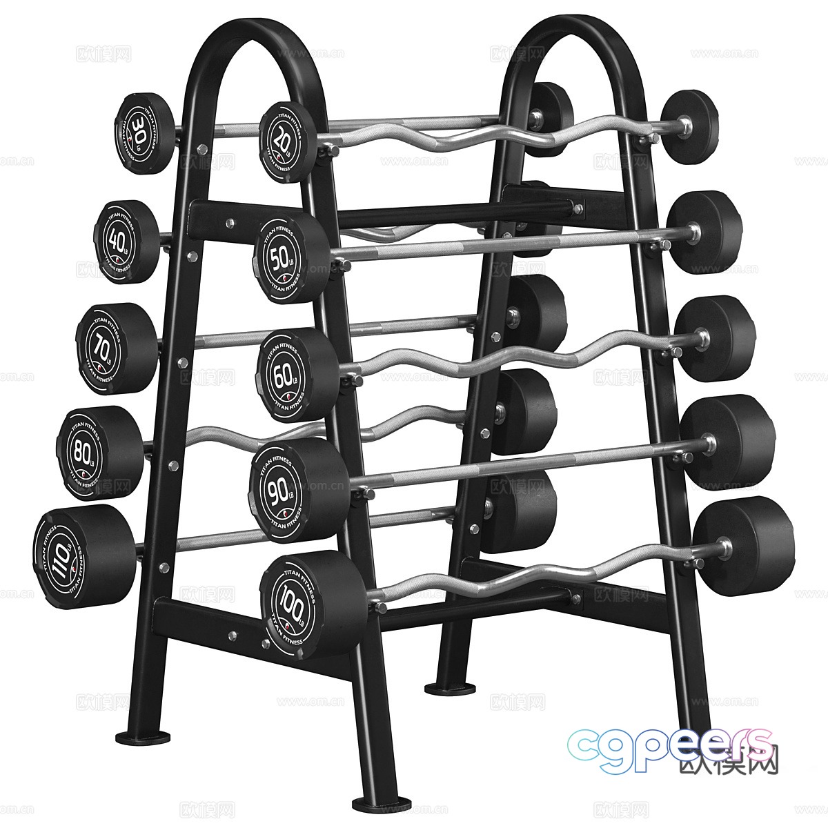 Barbell rack 3d model Barbell rack 3d model