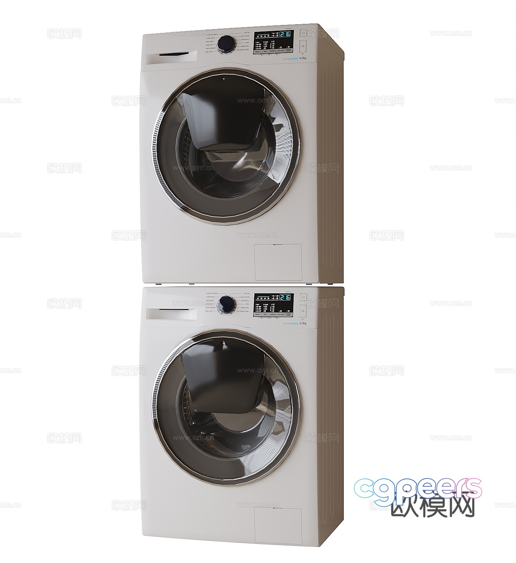 Washing machine dryer 3d model Washing machine dryer 3d model