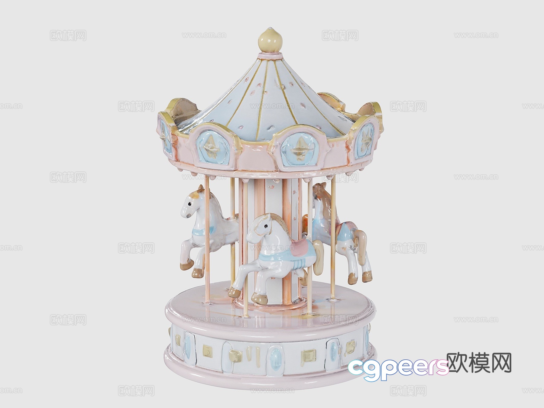 Carousel ornaments 3d model Carousel ornaments 3d model