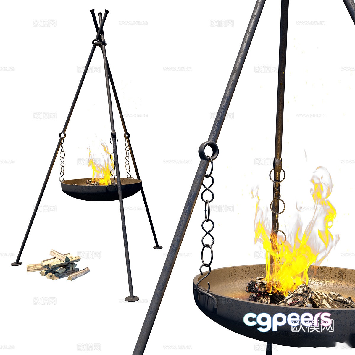Brazier bonfire 3d model Brazier bonfire 3d model