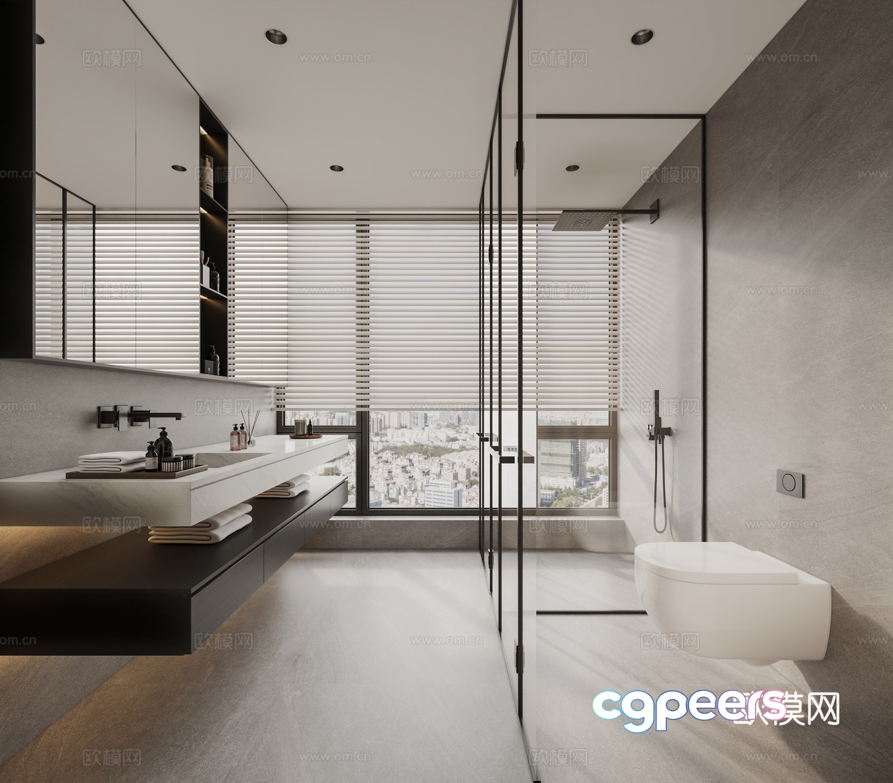 Modern bathroom 3d model Modern bathroom 3d model