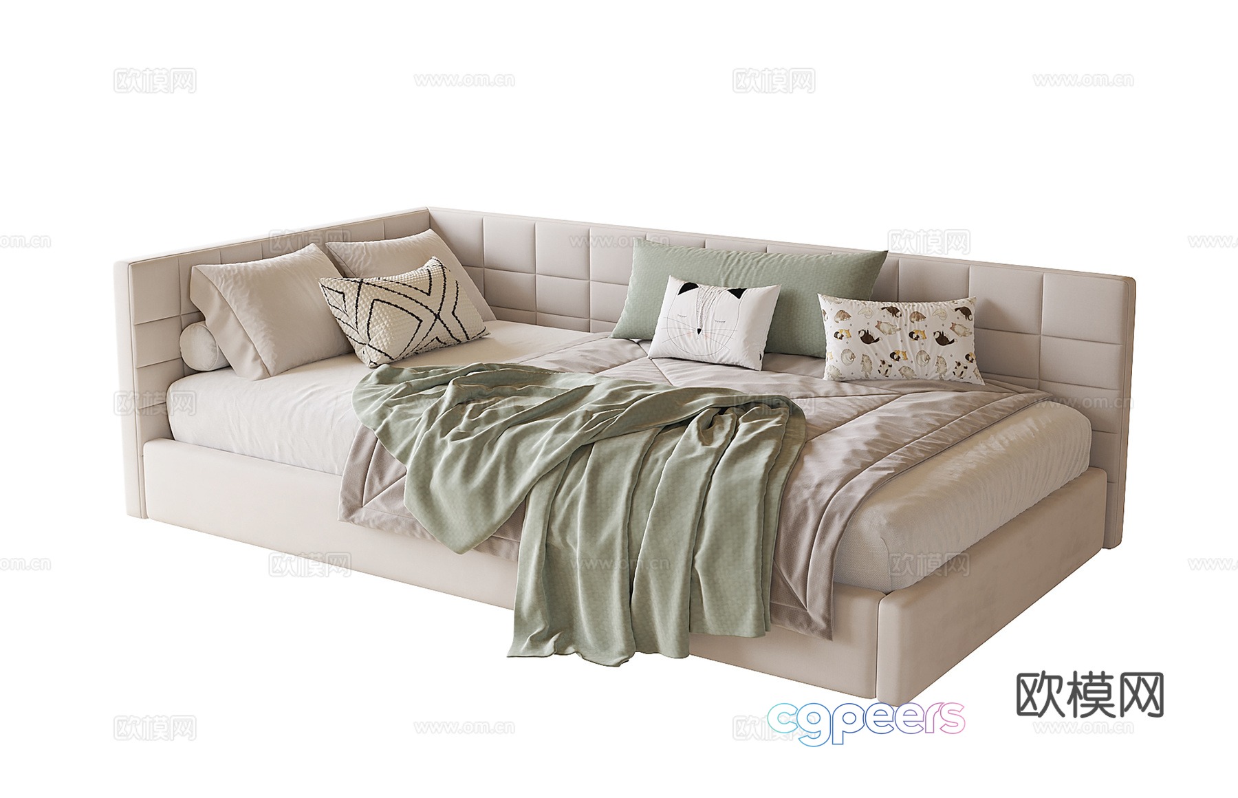 Modern children’s bed 3d model Modern children’s bed 3d model