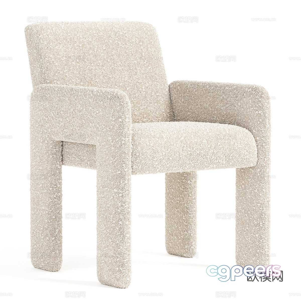 Amur Restaurant Armchair 3d Model Amur Restaurant Armchair 3d Model