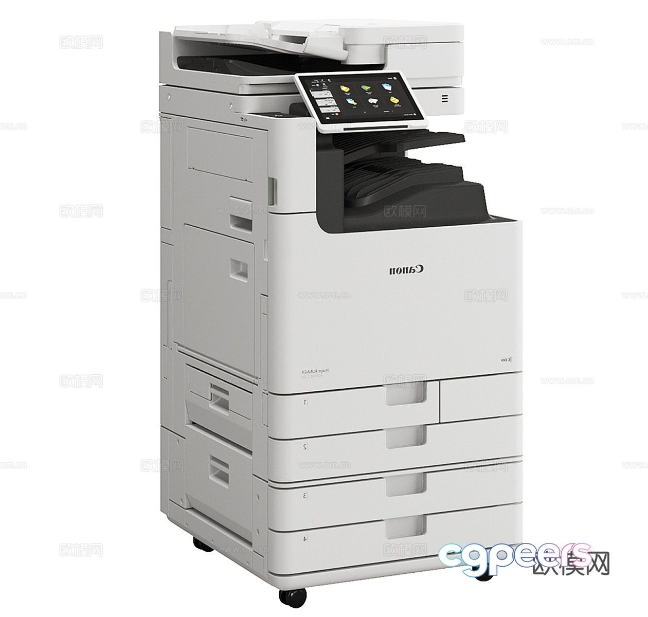 Large printer Small printer Mini printer Copier Office equipment Fax machine 3d model Large printer Small printer Mini printer Copier Office equipment Fax machine 3d model