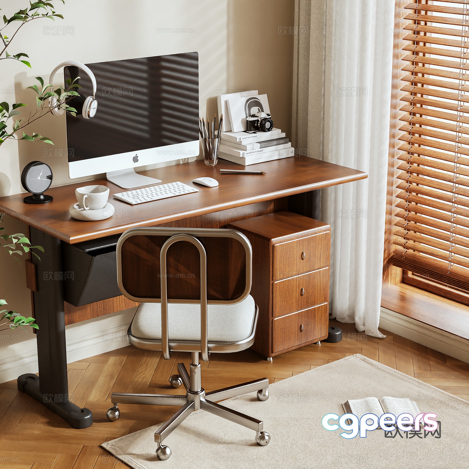 Log Wind Desk 3D Model Log Wind Desk 3D Model