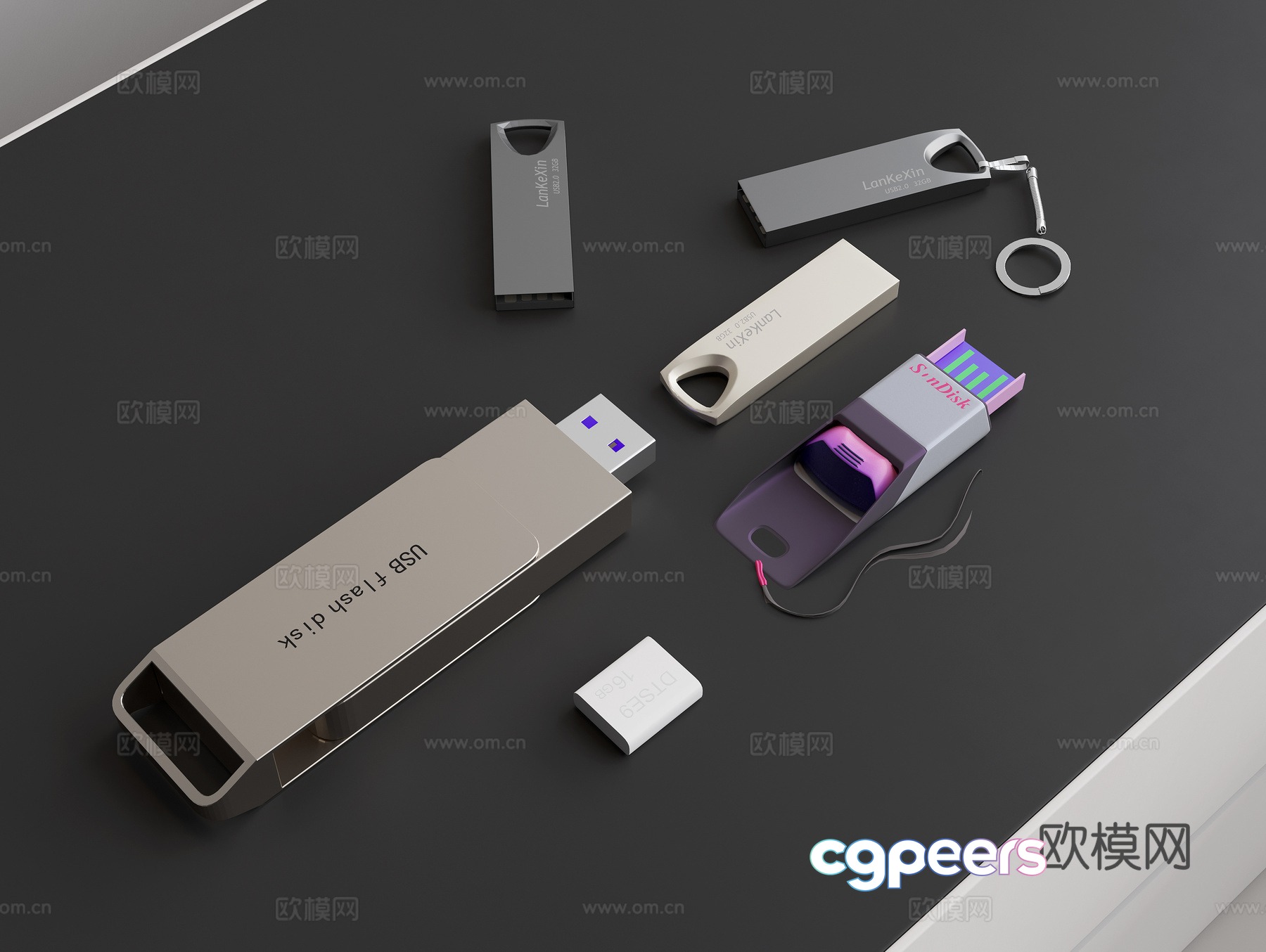 Computer USB drive storage USB drive 3D model Computer USB drive storage USB drive 3D model