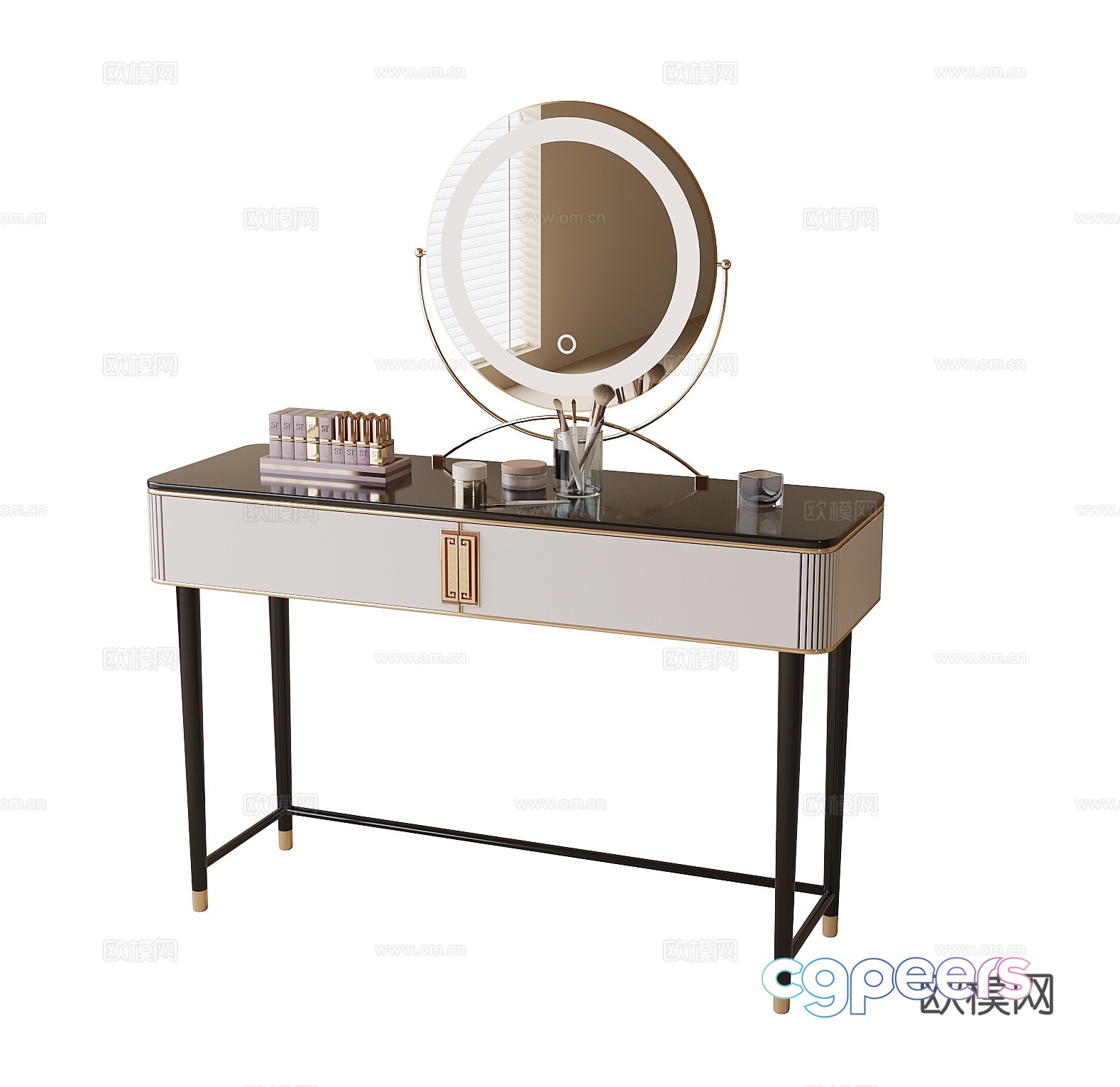 Modern dressing table 3d model Modern dressing table 3d model
