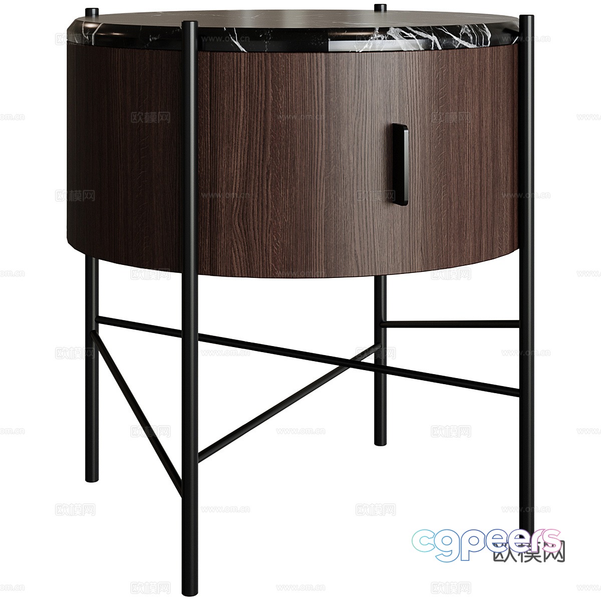 Modern Italian Roi bedside table 3d model Modern Italian Roi bedside table 3d model