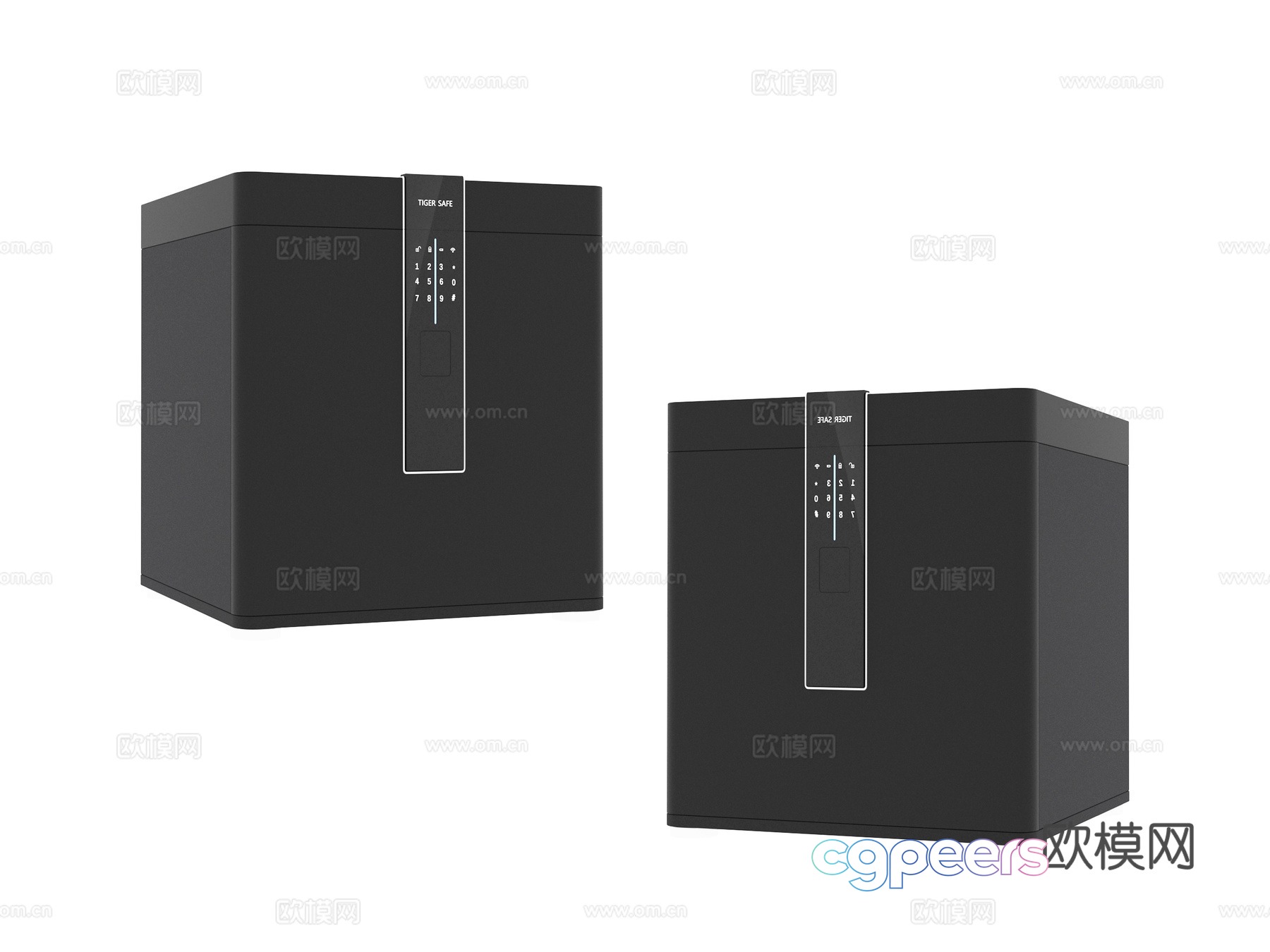 Home appliances safe 3d model Home appliances safe 3d model