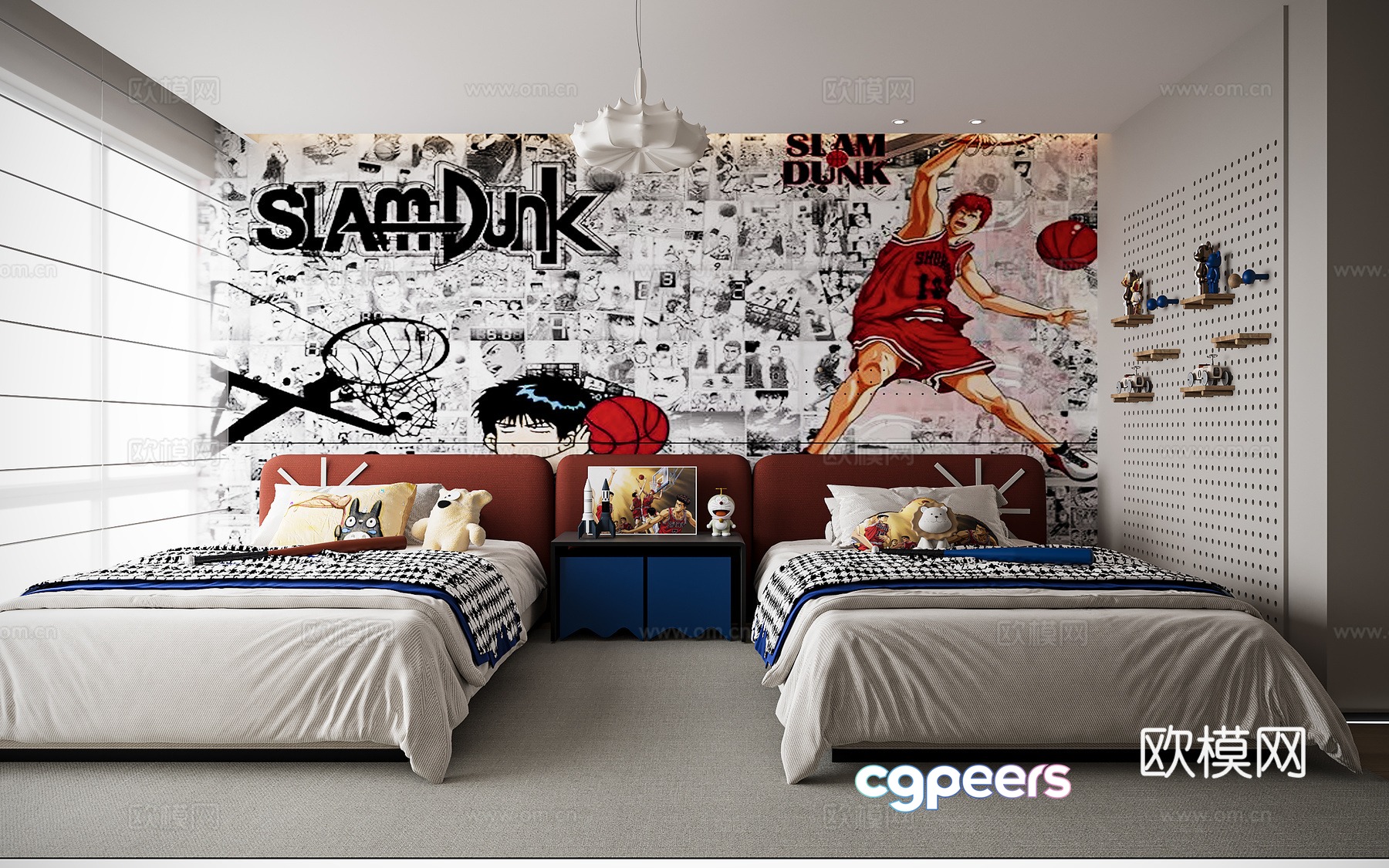 Modern Gemini Children’s Room Boy Room 3D Model Modern Gemini Children’s Room Boy Room 3D Model